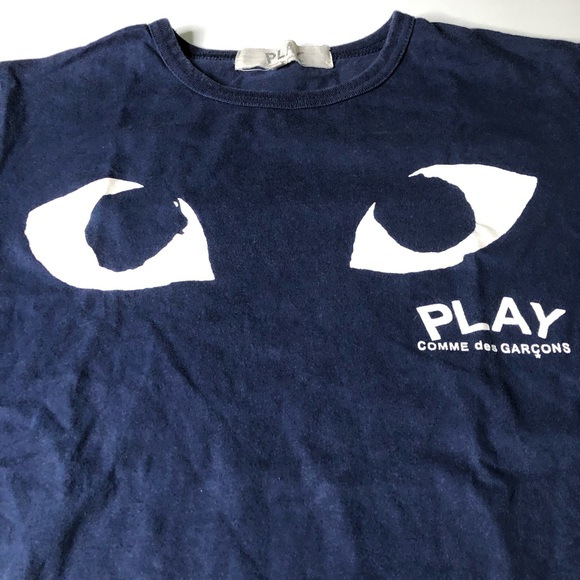 Comme Des Garçons Play Blue Medium Ladies T-Shirt - Picture 2 of 3